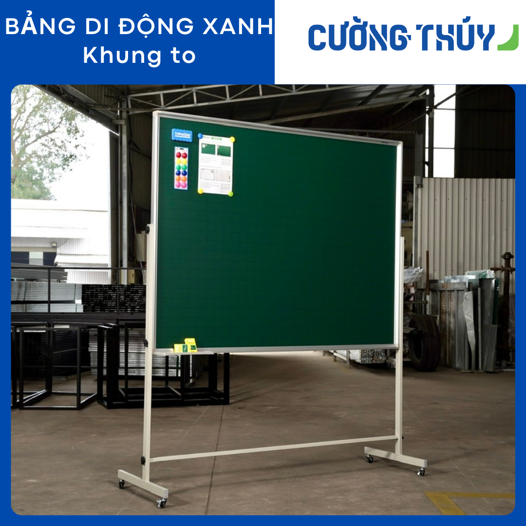 Bảng từ xanh di động 2 mặt lật